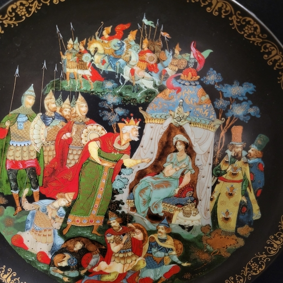 Vintage Lukomorya Russian Legends Bradford Exchange 1989 Plate # 60-V25-1.3 - Picture 2 of 6